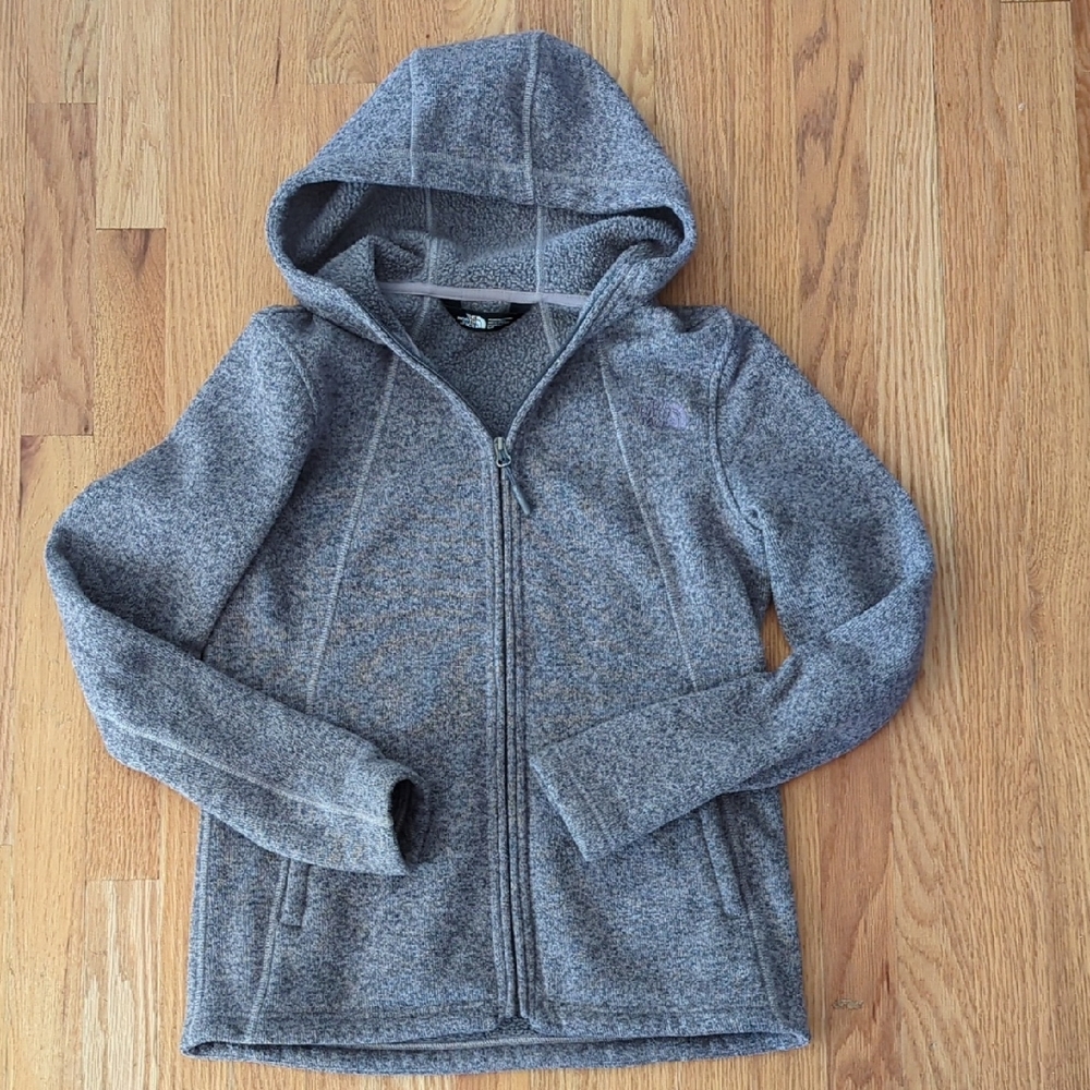 The North Face Sweater Knit Fleece Crescent  Full Zip Hoodie